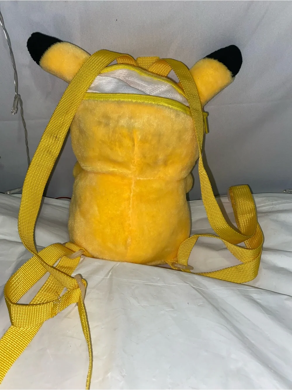 Pikachu Plush Kids Backpack - Yellow